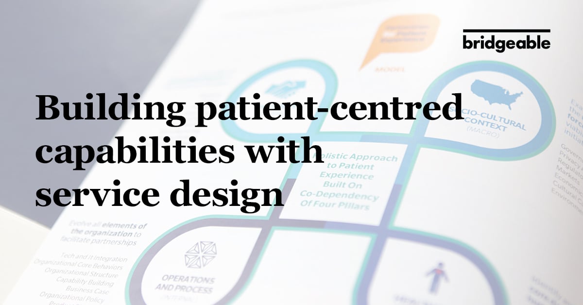 Building patient-centered capabilities with service design